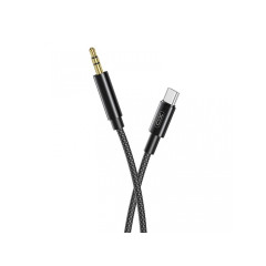 XO audio kábel NB-R211B USB-C - jack 3,5mm 1,0 m čierny