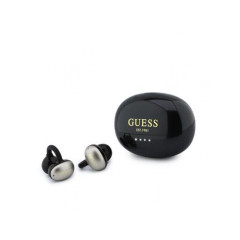 Guess Metallic Finish Classic Logo OWS Bezdrátová Sluchátka čierny