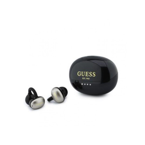 Guess Metallic Finish Classic Logo OWS Bezdrátová Sluchátka čierny Guess Metallic Finish Classic Logo OWS Bezdrátová Sluchátka čierny