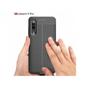 Litchi Flexiblný Silikónový Kryt Xiaomi Mi 9 Pro čierny