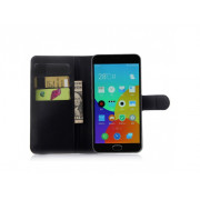 Púzdro Litchi book Meizu M2 Note čierne