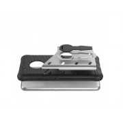 TPU Hybridné púzdro so stojančekom pre Motorola Moto G5 Plus (2017) strieborné