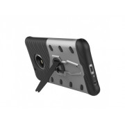 TPU Hybridné púzdro so stojančekom pre Motorola Moto G5 Plus (2017) strieborné