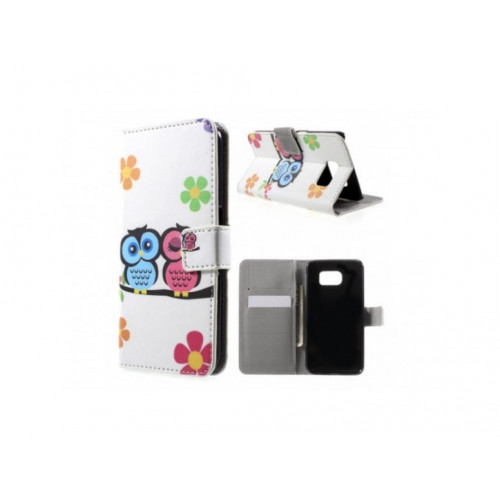 Púzdro pár sov a kvety Samsung Galaxy S6 G920 Púzdro pár sov a kvety Samsung Galaxy S6 G920