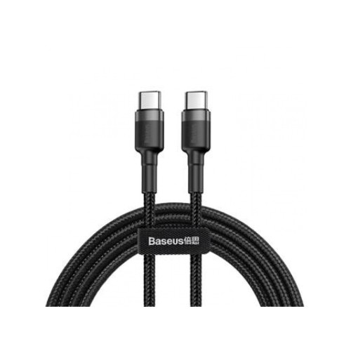 Baseus CATKLF-GG1 Cafule Kabel USB-C 60W 1m Gray/čierny (Pošk. Balení) Baseus CATKLF-GG1 Cafule Kabel USB-C 60W 1m Gray/čierny (Pošk. Balení)