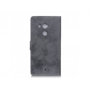 Vintage Knižkový Obal HTC U11 Plus s podstavcom šedý