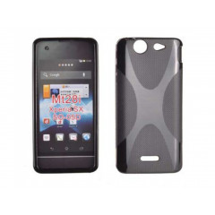 PUZDRO SONY  XPERIA SX MT28i SILICON VZOR X ČIERNE