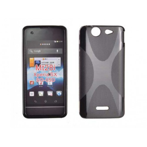 PUZDRO SONY XPERIA SX MT28i SILICON VZOR X ČIERNE PUZDRO SONY XPERIA SX MT28i SILICON VZOR X ČIERNE