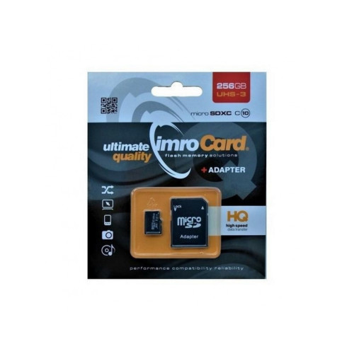 Imro Pamäťová karta MicroSDXC10/256GB ADP UHS-3 Imro Pamäťová karta MicroSDXC10/256GB ADP UHS-3