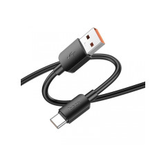 Nabíjací kábel USB A do USB C-Hoco PD 6A 100W 1 m X96 čierny