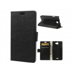 Púzdro book Lychee HTC Desire 516, D516w, Dual SIM čierne