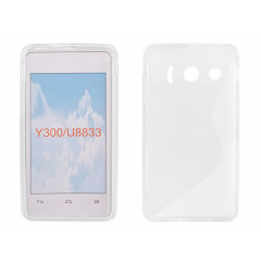 PUZDRO HUAWEI ASCEND Y300/U8833 SILICON VZOR S BIELE