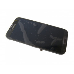 Predný kryt s Dotykový sklom +  lcd displej Samsung N7105 Galaxy Note II LTE šedý (ori
