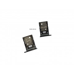 Držiak SIM 1 + SIM 2 Samsung SM-A536 A53 5G  - čierny