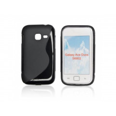 PUZDRO SAMSUNG S6802 ACE DUOS SILICON VZOR S ČIERNE