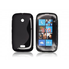 PUZDRO NOKIA 510 LUMIA SILICON ČIERNE VZOR S