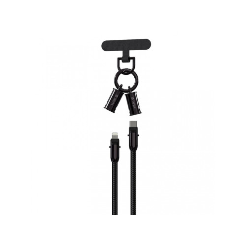 Devia kábel lanyard 2v1 PD USB-C - Lightning 1,2 m 27W čierny Devia kábel lanyard 2v1 PD USB-C - Lightning 1,2 m 27W čierny
