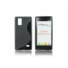 PÚZDRO LG Optimus GJ E975W SILICON VZOR S ČIERNE