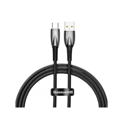 Baseus Glimmer Series Fast Charging Datový Kabel USB-A - USB-C 100W 1m čierny Baseus Glimmer Series Fast Charging Datový Kabel USB-A - USB-C 100W 1m čierny