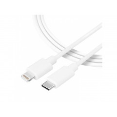 Tactical 018 Smooth Thread Nabíjací kábel USB-C/Lightning 2m biely