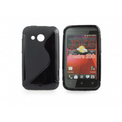 PÚZDRO  HTC Desire 200 SILICON VZOR S ČIERNE