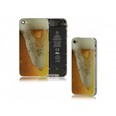 Kryt batérie iPhone 4S vzor pivo neoriginál