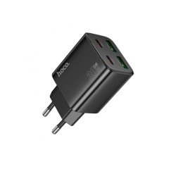 Nabíjačka Hoco 2 x USB C + 2 x USB A QC3.0 PD 3A 30W N56 čierna