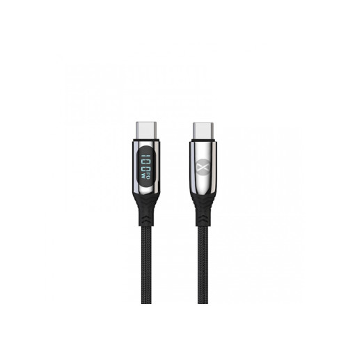 Forever LCD kábel Type C/Type-C 1m 100W čierny