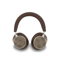 Guess PU Leather 4G Classic Logo ENC Bezdrátová Sluchátka Brown