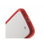 Bumper Clear pre Samsung i9500 S4 červený Bumper Clear pre Samsung i9500 S4 červený