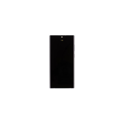 LCD displej + Dotyk + Predný kryt Samsung S908B Galaxy S22 Ultra Phantom biely (Service Pa