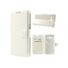 Púzdro Crazy bookSamsung Galaxy Core LTE G386F biele