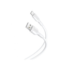 XO Kábel NB212 USB - USB-C 1,0 m 2,1A biely