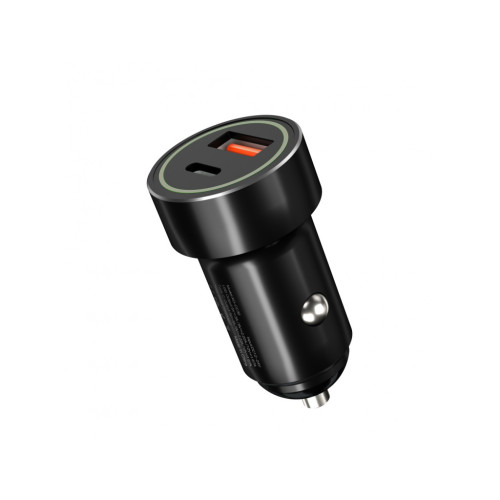 XO nabíjačka do auta CC32 PD QC 3.0 20W 1X USB 1x USB-C čierna XO nabíjačka do auta CC32 PD QC 3.0 20W 1X USB 1x USB-C čierna
