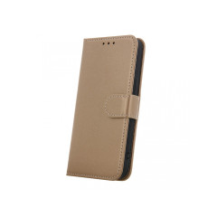 Smart Classic Knižkový obal Motorola E13 zlatý