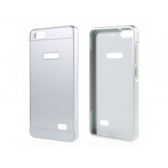 Bumper metal zadné púzdro pre Huawei Honor 4C strieborný