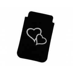 PUZDRO DOLCE VITA HEART BLACK