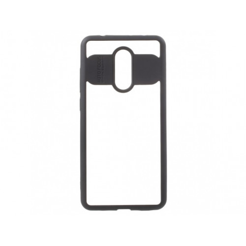 TPU rámik + Transparentné akrylové zadné hybridné púzdro pre Xiaomi Redmi 5 Plus čierne TPU rámik + Transparentné akrylové zadné hybridné púzdro pre Xiaomi Redmi 5 Plus čierne