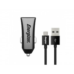 Energizer Ultimate Nabíječka do Auta 2x USB + microUSB Kabel čierny