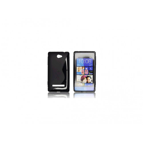 PUZDRO HTC 8S SILICON ČIERNE VZOR S PUZDRO HTC 8S SILICON ČIERNE VZOR S