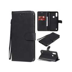 Wallet Stand Knižkový Obal Motorola Moto E6 2020 čierny