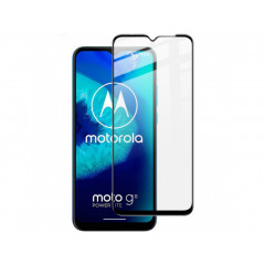 3D Ochranné tvrdené sklo Motorola Moto G8 Power Lite čierne