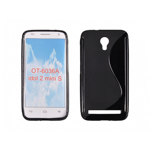 S-line Silikónový kryt Alcatel 6016, 6036 ONE TOUCH IDOL 2 MINI, MINI S čierne S-line Silikónový kryt Alcatel 6016, 6036 ONE TOUCH IDOL 2 MINI, MINI S čierne