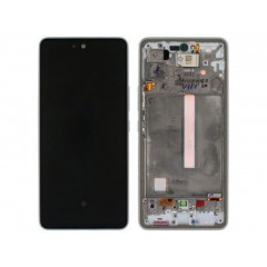LCD display + Dotyk + Predný kryt Samsung A536B Galaxy A53 5G Awesome čierny (Service Pack