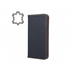 Geniune kožený Knižkový obal Samsung Galaxy A54 5G čierny