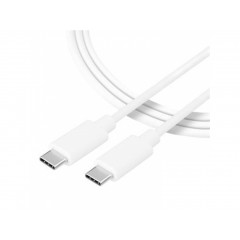Tactical 008 Smooth Thread Nabíjací kábel USB-C/USB-C  1m biely