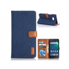 Púzdro Wallet book HTC X2 - tmavo modrá