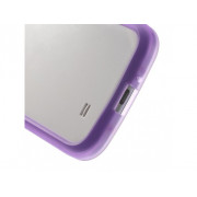 Bumper Clear pre Samsung i9500 S4 fialový