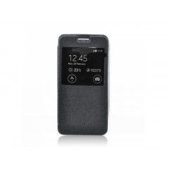 S-View Flexi s window Knižkový Obal HTC M9 čierny