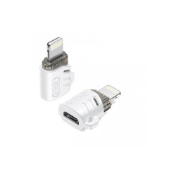 XO adaptér NB256F microUSB - Lightning biely